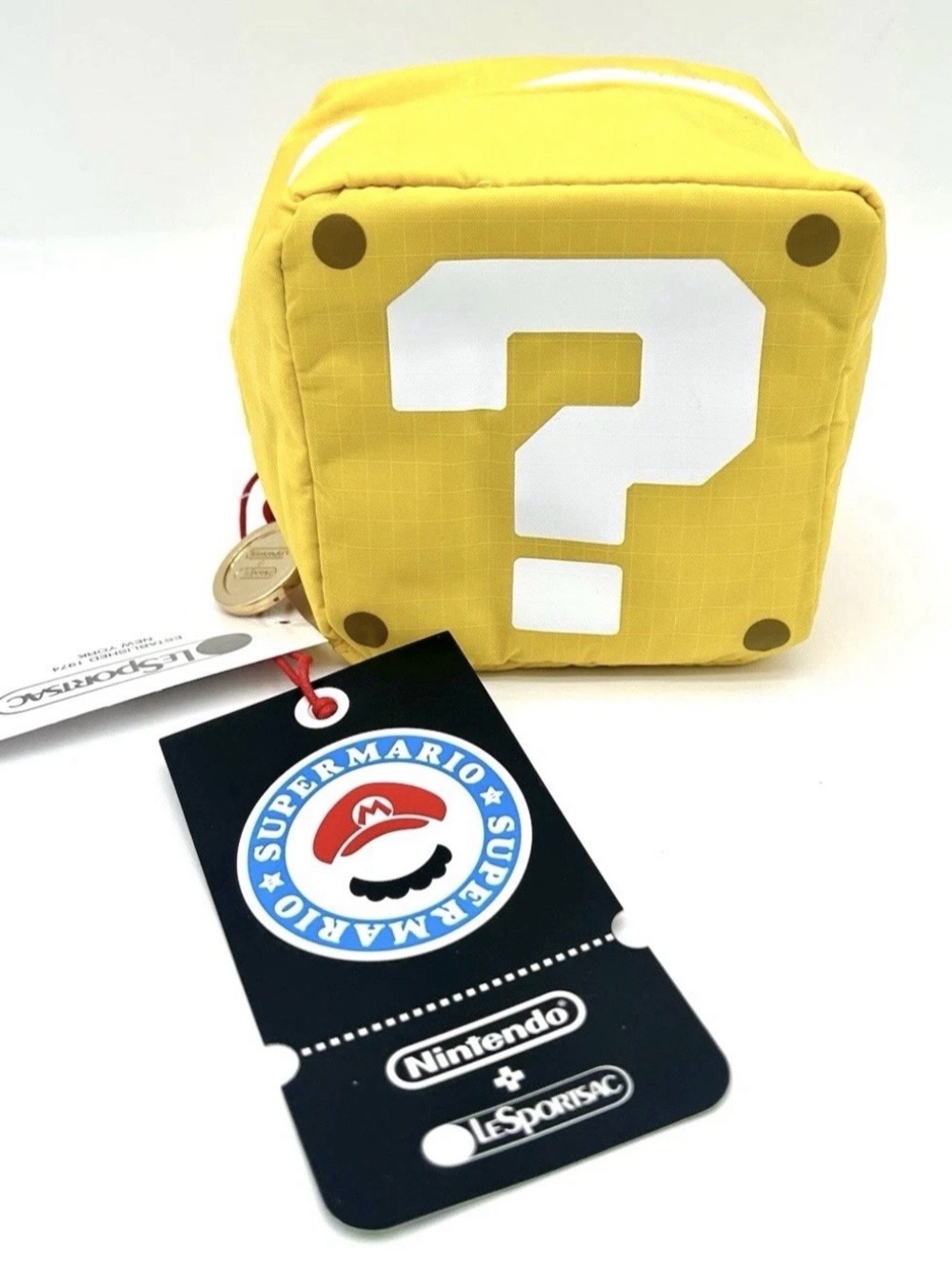 Nintendo LeSportsac Super Mario Bros Hatena Block Cosmetic Case Limited Edition